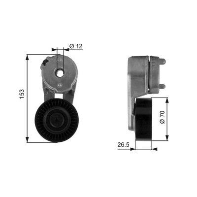 GATES T38163 НАТЯЖИТЕЛЬ РЕМНЯ ПОЛИКЛИНОВОГО WIELOROWKOWE