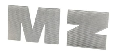 Litery na zbiornik MZ srebrne para MZ ETZ 150 251