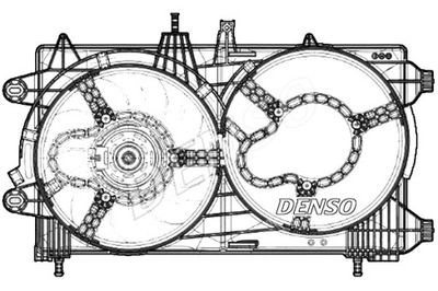 DENSO VENTILIATORIUS AUŠINTUVO Z KORPUSAS LANCIA YPSILON 0.9 12.13- 