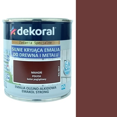 EMAKOL DO DREWNA I METALU MAHOŃ POŁYSK 0,2L