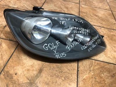 Vw golf v plus лампа правая перед фото №1