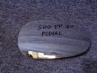 Вкладыш зеркало fiat 500 2007- правый подогреваемый фото №1