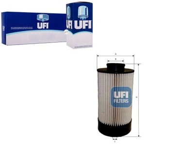 FILTRO COMBUSTIBLES UFI PF9865 F026402099 N2099 MG1654  