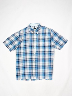 Tommy Hilfiger niebieska koszula w kratę XL logo..