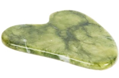 MASAŻER JADEITOWY GUA SHA PŁYTKA Z JADEITU do twarzy i szyi