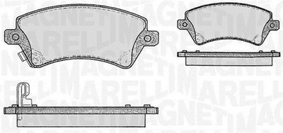 MAGNETI MARELLI 363916060408 JUEGO ZAPATAS HAMULCOWYCH, FRENOS TARCZOWE  