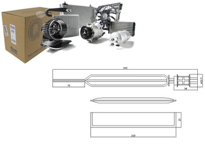 Nissens 95469 осушитель, кондиционер фото №1