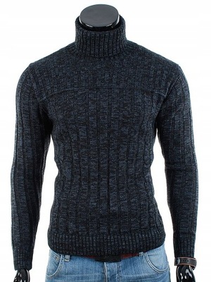 Gruby GOLF Sweter MA22 Granat__M_PRODUKT_PL