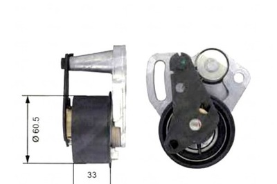 Gates t43107 ролик натяжителя, ремень распределительного вала фото №1