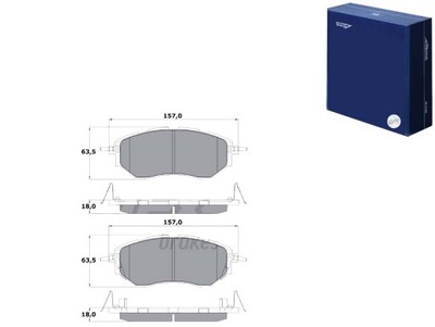 КОЛОДКИ ТОРМОЗНЫЕ SUBARU LEGACY IV 03-09 3.0 TOMEX BRAKES