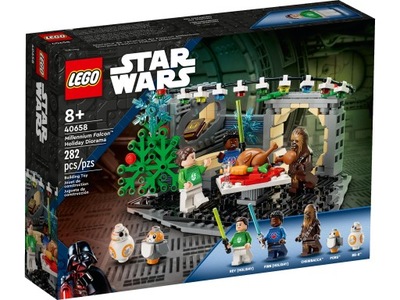 LEGO Star Wars Świąteczna diorama z Sokołem Millennium 40658