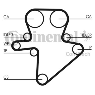 CORREA DISTRIBUCIÓN CHRYSLER CRD CT1123  