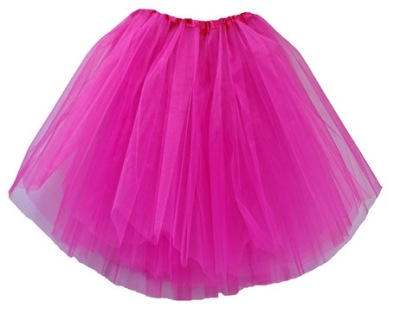 SPÓDNICZKA TIULOWA TIUL SPÓDNICA 50 cm fuksja