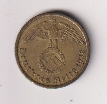 Niemcy III Rzesza 10 pfennig 1938 A