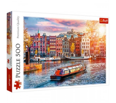 PUZZLE TREFL 500 AMSTERDAM HOLANDIA