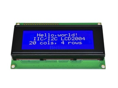 265 Wyświetlacz LCD 4x20 HD44780 2004 Niebieski Arduino