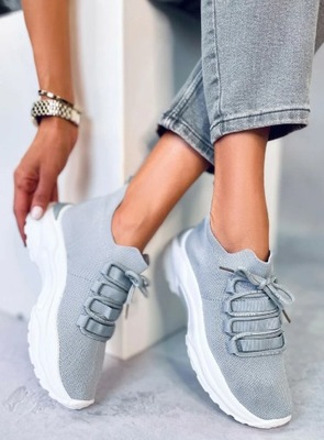 Buty sportowe skarpetkowe VESCO GREY 37