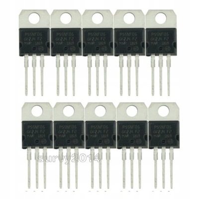 10PCS STP55NF06 TO-220 P55NF06 TO220 55NF06 new