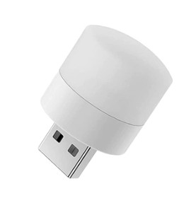 OKRĄGŁA LAMPKA LED NOCNA USB DO CZYTANIA MINI LED