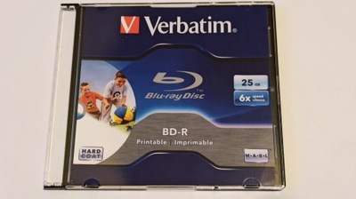 Verbatim BD-R 25GB x6 Printable 1szt. Slim case CD
