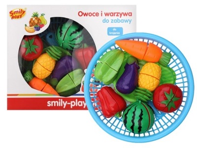 SMILY PLAY OWOCE I WARZYWA W KOSZYKU do krojenia i zabawy