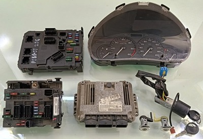 Peugeot 206 05 r 1.4 hdi набор стартовый бортовой компьютер блок управления фото №1