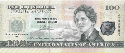 Banknot 100 Dolarów 2022 Kansas