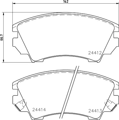 HELLA ZAPATAS DE FRENADO 8DB 355 013-041  