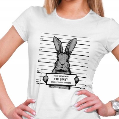 Koszulka damska Zły Królik Bad Bunny L