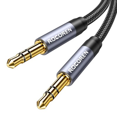 Rocoren 3.5mm Jack wtyczka do kabla Audio z męskiego na męskie przewód Aux