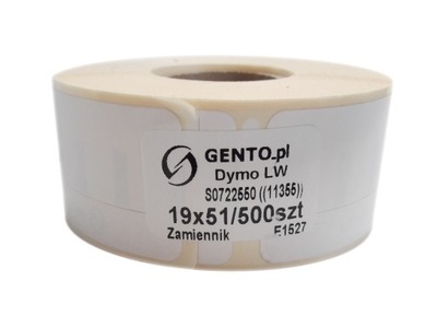 Zamiennik do DYMO, etykiety 19x51mm S0722550 11355