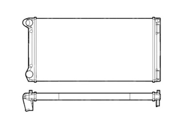 NRF RADUADOR DEL MOTOR DE AGUA FIAT IDEA PUNTO LANCIA MUSA 1.9D 06.03-  