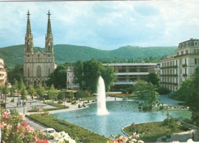 NIEMCY - BADEN BADEN - PLAC + KOŚCIÓŁ - 1985R