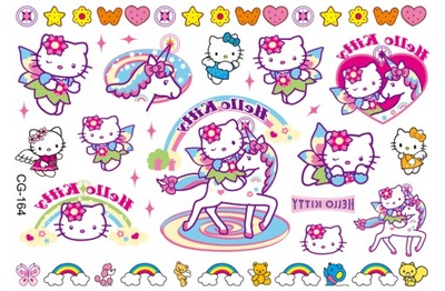 Tatuaże zmywalne dla dzieci HELLO KITTY CG164