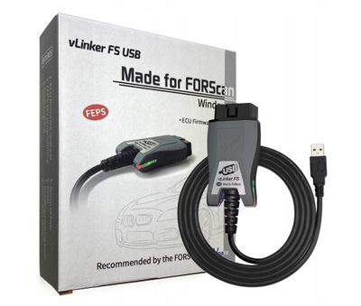 VGATE VLINKER FS USB FORSCAN HS MS CAN FEPS ІНТЕРФЕЙС ДІАГНОСТИЧНИЙ OBD2