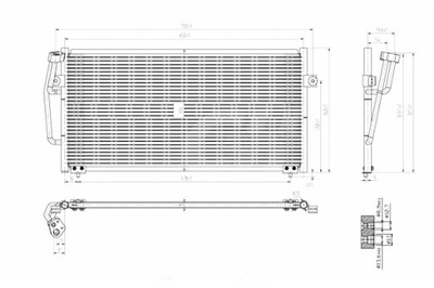 HART CONDENSADOR CONDENSADOR DE ACONDICIONADOR VOLVO S40 2.0T 95-  