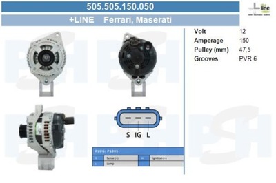 BV PSH 505.505.150.050 ALTERNADOR  