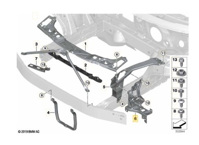 SOPORTES SOPORTE FAROS BMW X1 LCI F48 19-  