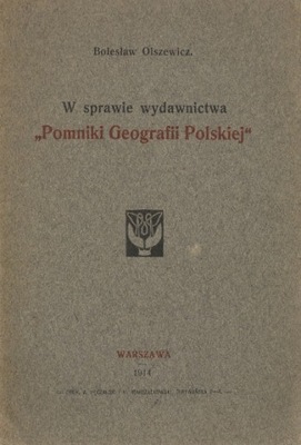 W sprawie.. "Pomniki Geografii Polskiej"