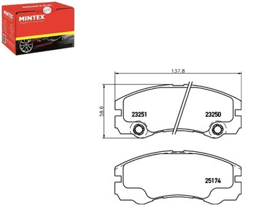 MINTEX ZAPATAS DE FRENADO 1605002 93169003 97227235  