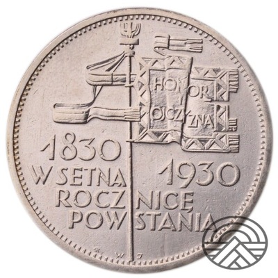 Polska , 5 złotych , Sztandar ,1930 r.