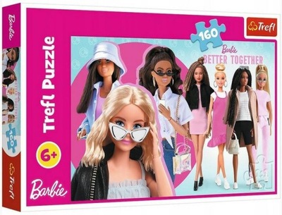 TREFL puzzle 160 elementów Barbie i jej świat