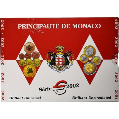 Monaco, Rainier III, Coffret 1c. à 2€, BU, 2002, M