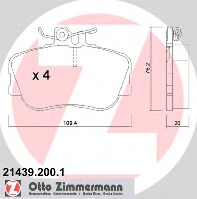 КОЛОДКИ HAM. ПЕРЕД MERCEDES C CLASS W202 93- 01