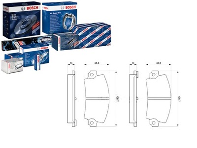 КОЛОДКИ ТОРМОЗНЫЕ BOSCH 7701202148 6025170860 77012