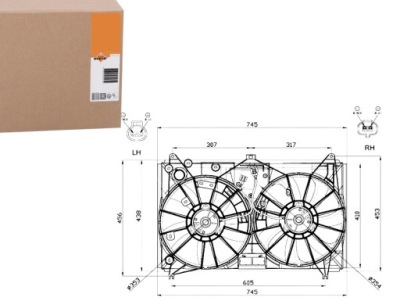 Вентилятор радіатора nrf 1636338080 фото №1