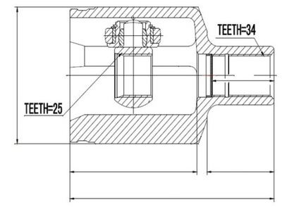 Шарнир внутренний mercedes glk 4matic 08- /левый/ фото №1