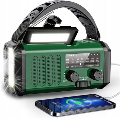 Radio sieciowe AM, FM crank radio
