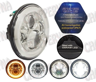 FARO DIOPARA LUMINOSO LED DRL 7 INTEGROS PARA HUMMER H1 H2 / AM GENERAL  