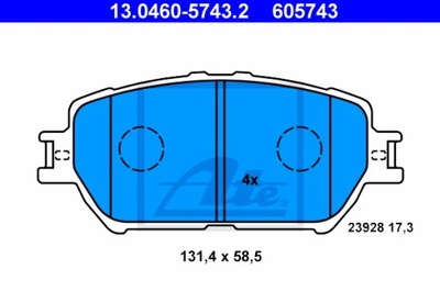 TRINKELĖS STABDŽIŲ ATE 13.0460-5743.2 